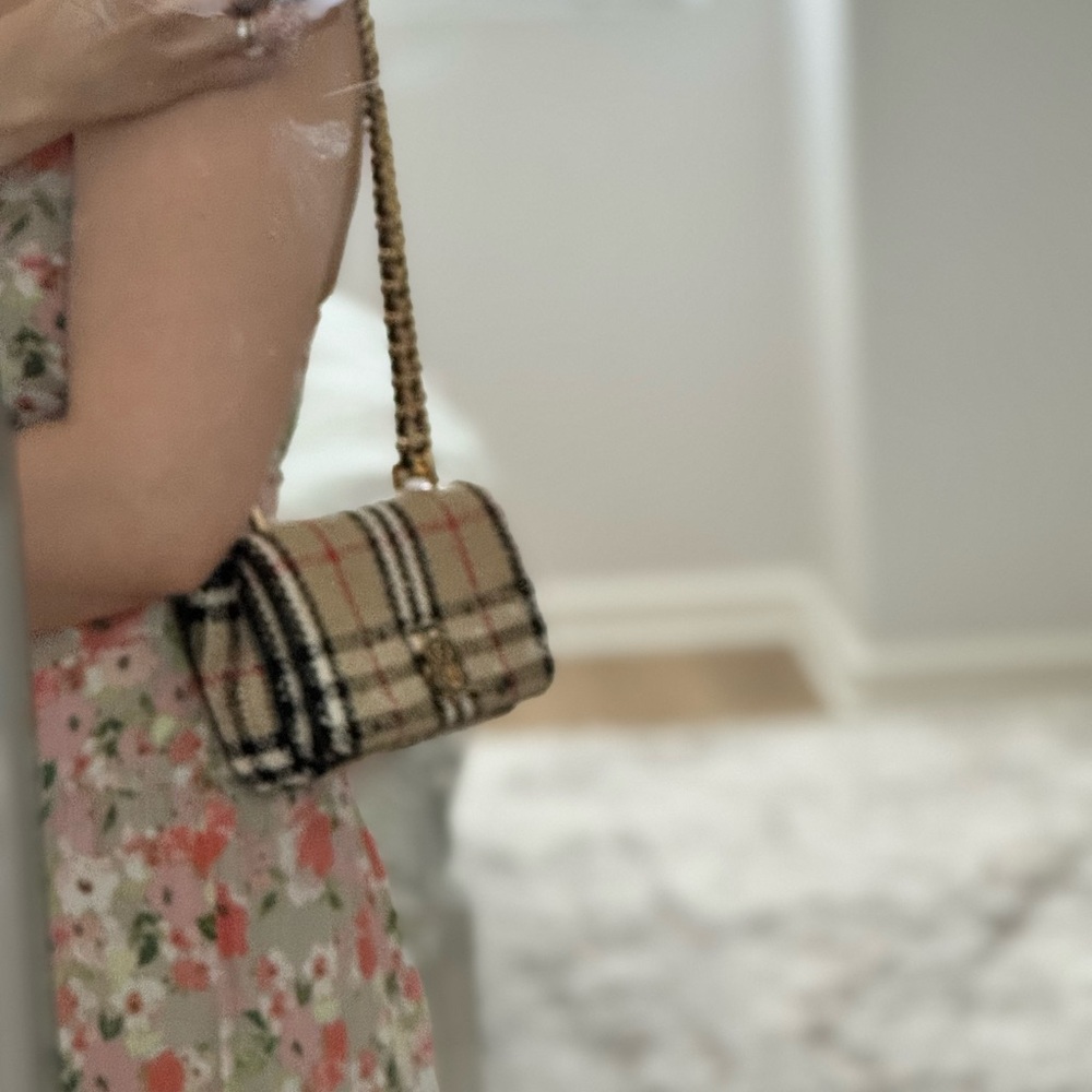Burberry Beige and Black Plaid Crossbody Bag - Picture 10 of 16